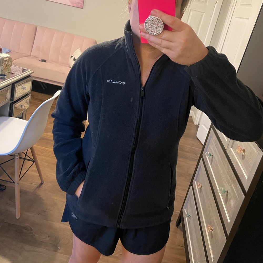 Columbia gray fleece jacket